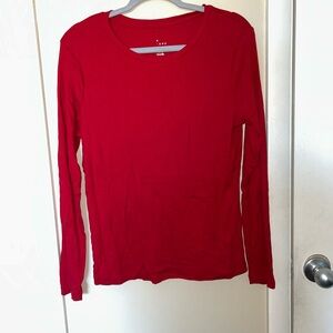 a new day Women's Scarlet Long Sleeve Tee